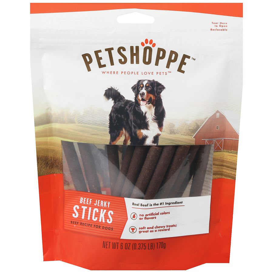 PetShoppe Beef Jerky Sticks Beef Recipe for Dogs