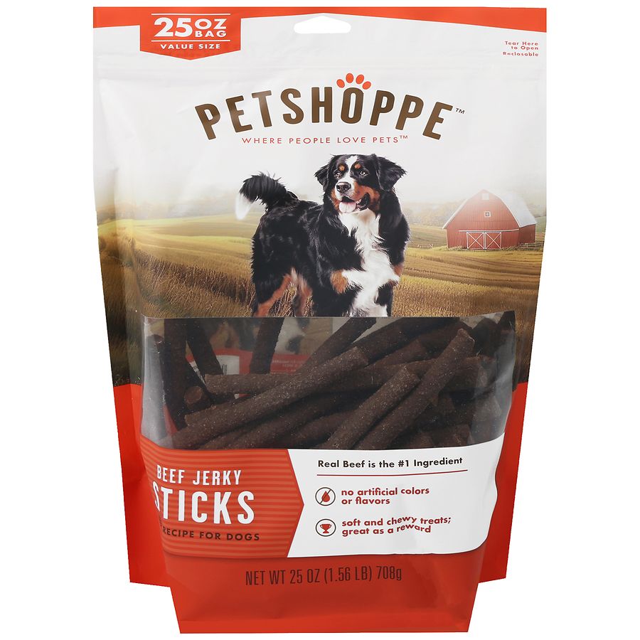 PetShoppe Beef Jerky Sticks Beef Recipe for Dogs