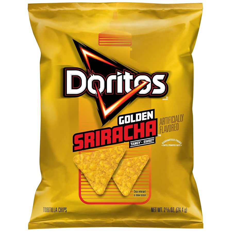 Doritos Tortilla Chips Golden Sriracha