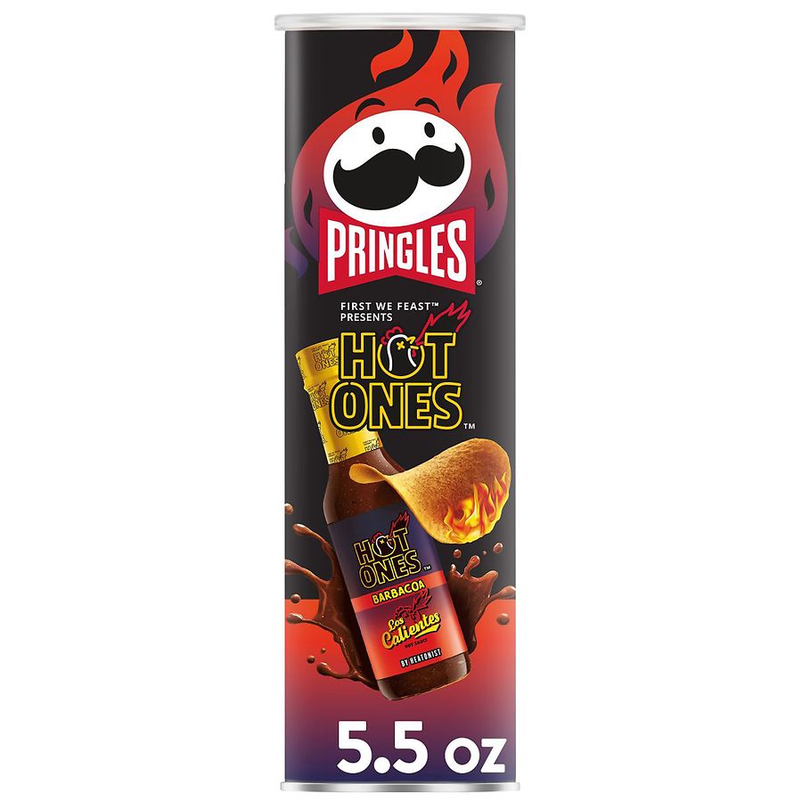 Pringles Potato Crisps Chips Los Calientes Barbacoa