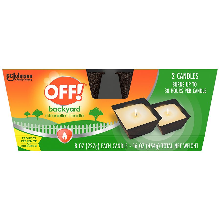 Off! Backyard Outdoor Candle, Up To 30 Hours Citronella | Walgreens