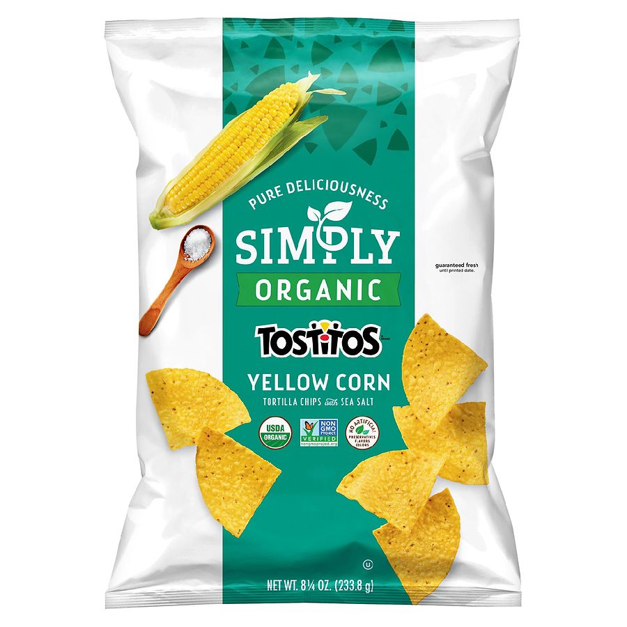Tostitos Simply Organic Tortilla Chips, Yellow Corn