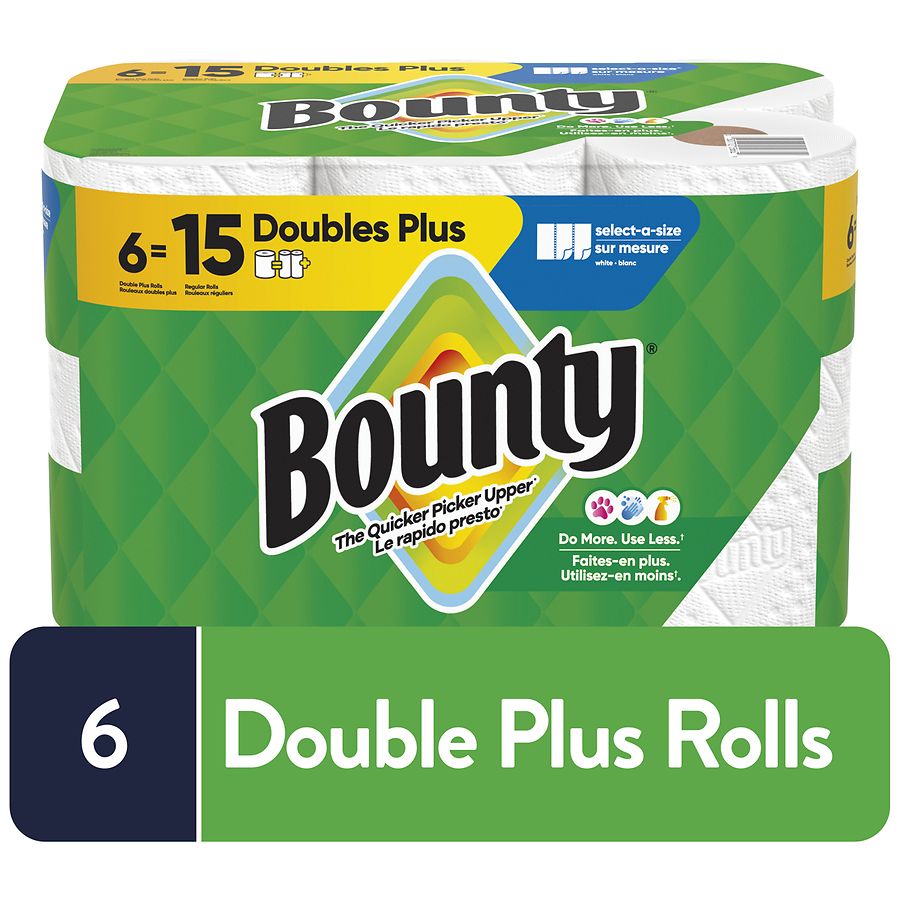 Bounty Select-A-Size Paper Towels, Double Plus Rolls Double Plus