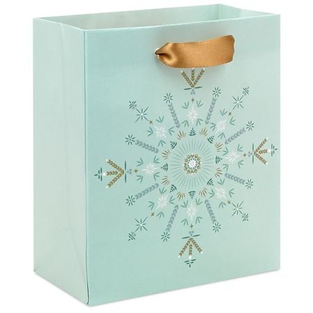 Hallmark Holiday Gift Bag (Sparkly Star On Light Sage) - 1.0 ea
