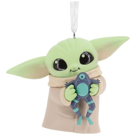 Hallmark Christmas Ornament-Star Wars: The Mandalorian Grogu With Frog, H24 - 1.0 ea