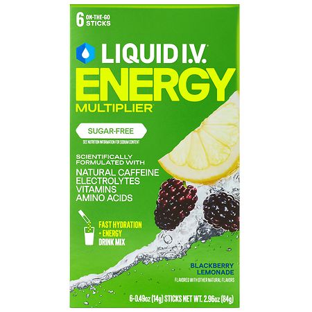 Liquid I.V. Energy Multiplier Sugar-Free Blackberry Lemonade