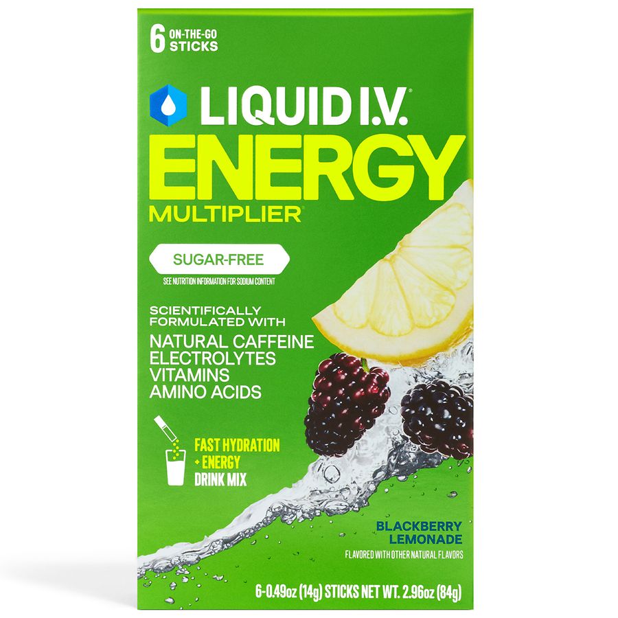 Liquid I.V. Energy Multiplier Sugar-Free Blackberry Lemonade