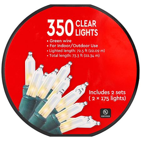 Festive Voice 350 Clear Lights 73.3 ft
