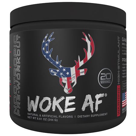Bucked Up WOKE AF Pre-Workout Dietary Supplement Powder Mix Rocket Pop