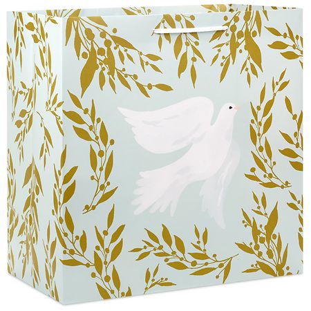 Hallmark Holiday Gift Bag (Dove On Light Sage) - 1.0 ea