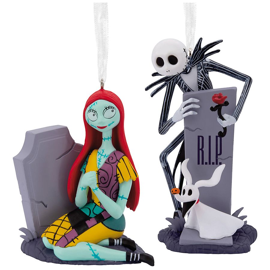 Hallmark Disney Tim Burton's The Nightmare Before Christmas Jack & Sally Tombstones