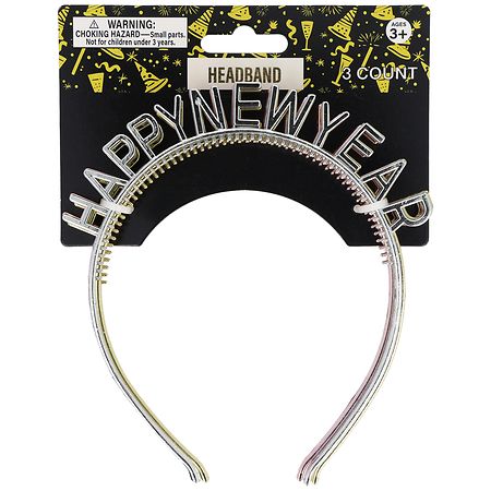 Festive Voice Happy New Year Headband - 1.0 ea