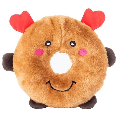 ZippyPaws Holiday Donutz Buddies Reindeer Plush Dog Toy