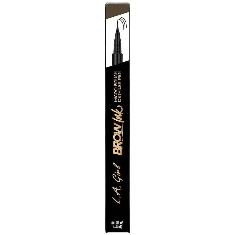 L.A. Girl Brow Ink Micro Brush Detailer Pen, Soft Brown