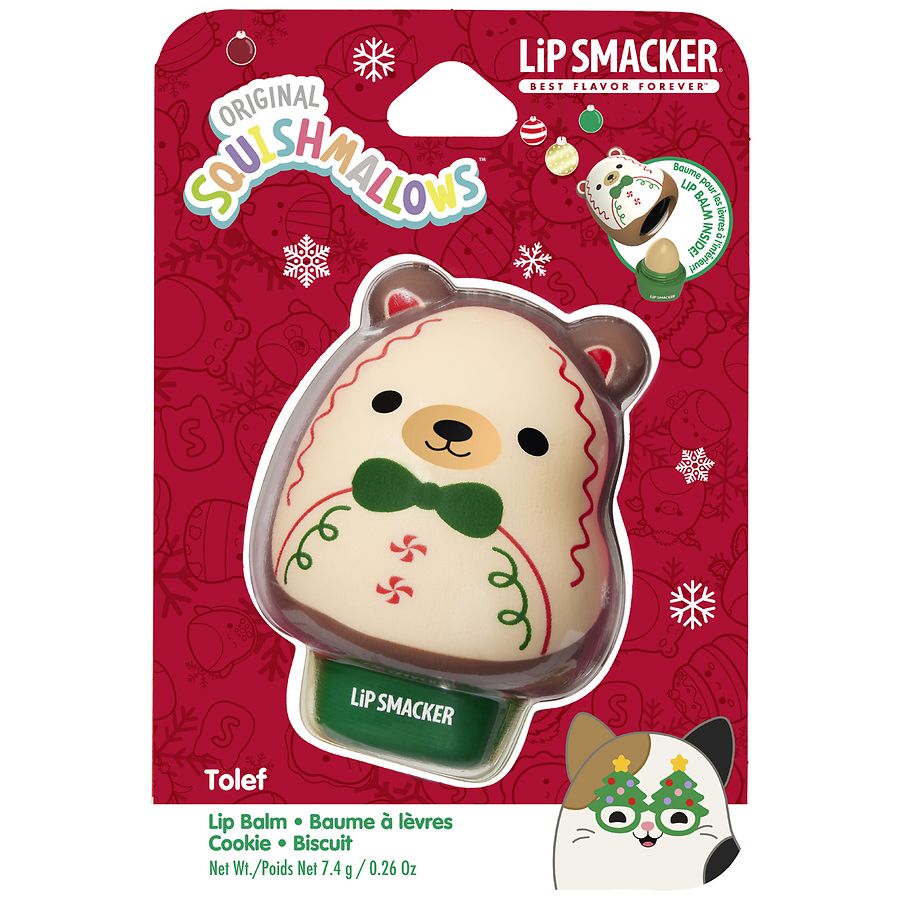 Lip Smacker Squishmallows Holiday Lip Balm Tolef (Cookie)