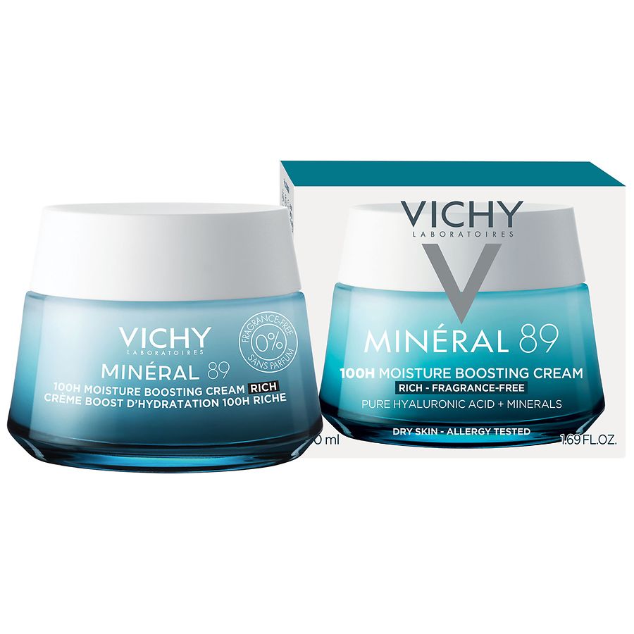エヴォリュエヴィトワーニ　フェイスクリーム　30g×2 Vichy Mineral 89 100H Moisture Boosting Cream, Face Moisturizer