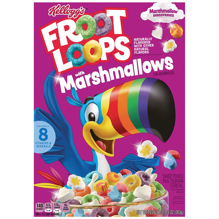 Kellogg's Froot Loops Breakfast Cereal Original with Marshmallows