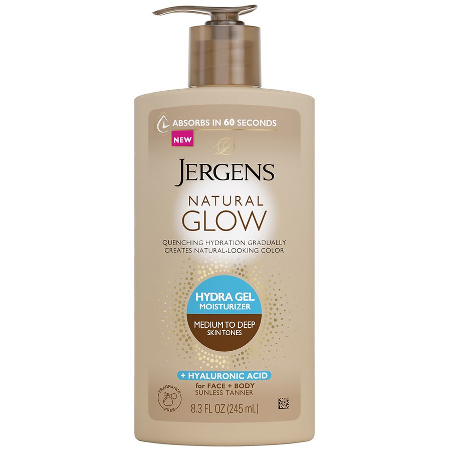 Jergens Natural Glow Hydra Gel Moisturizer, Medium To Deep