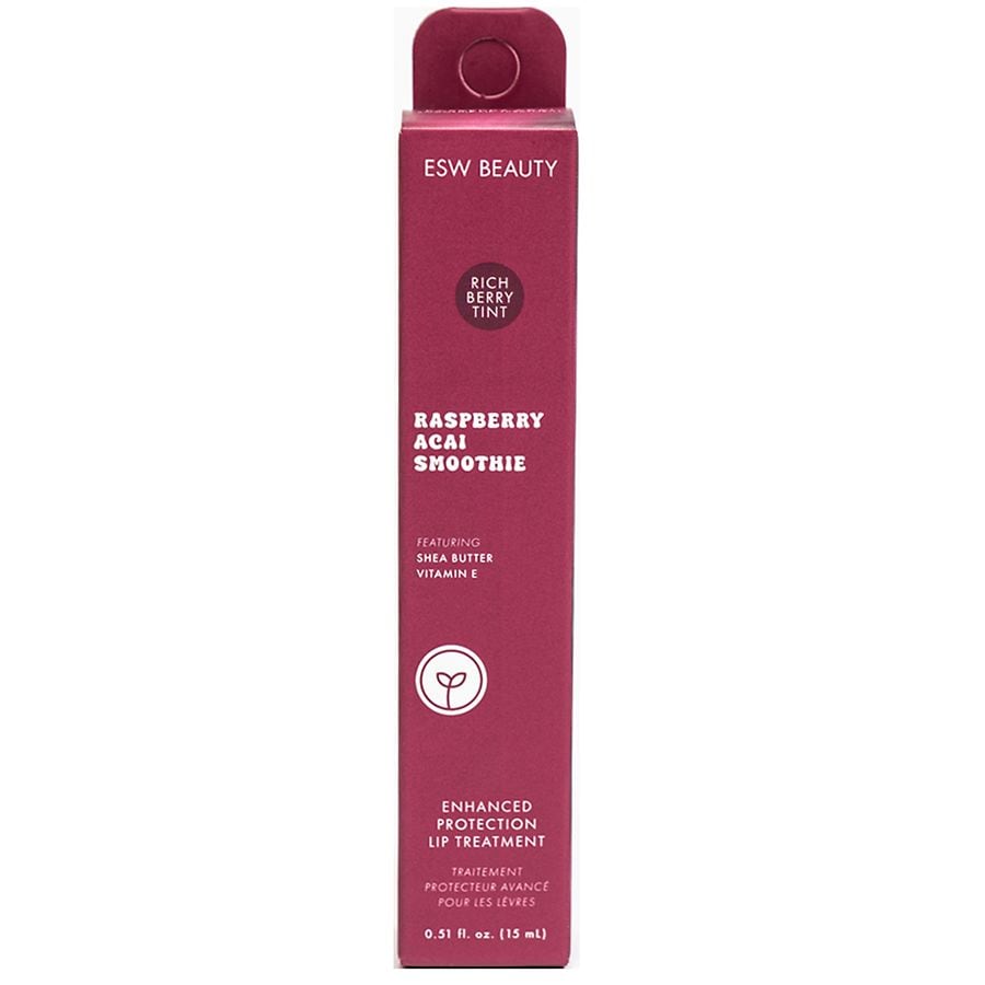 ESW Beauty Raspberry Acai Smoothie Enhanced Lip Treatment Rich Berry Tint
