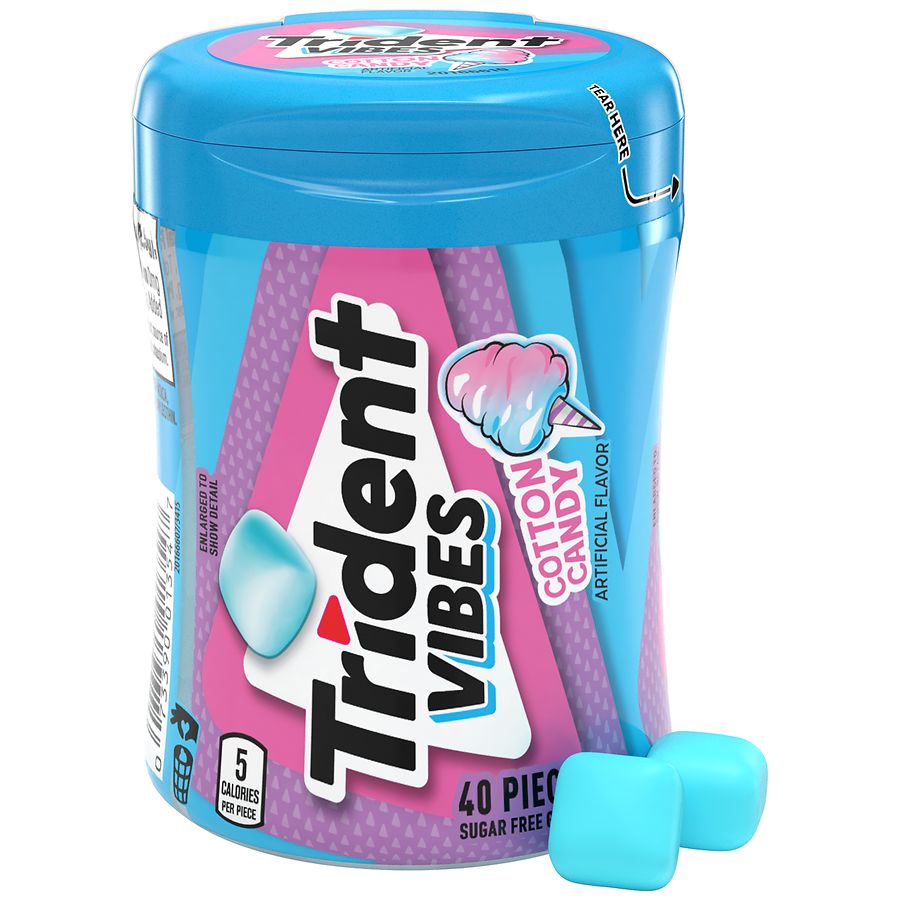 Trident Vibes Cotton Candy Gum