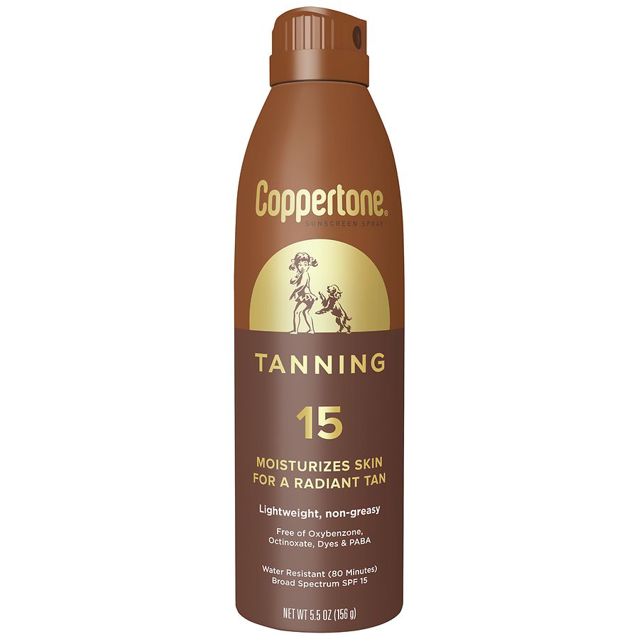 Coppertone Tanning Sunscreen Spray, SPF 15 | Walgreens