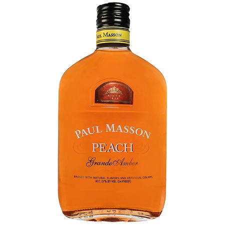 Paul Masson Grande Amber Peach Brandy, 54 Proof