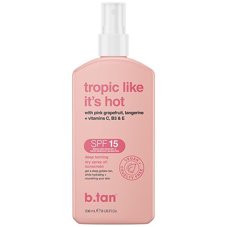 b.tan Tropic Like It's Hot SPF 15 Dry Spray Oil