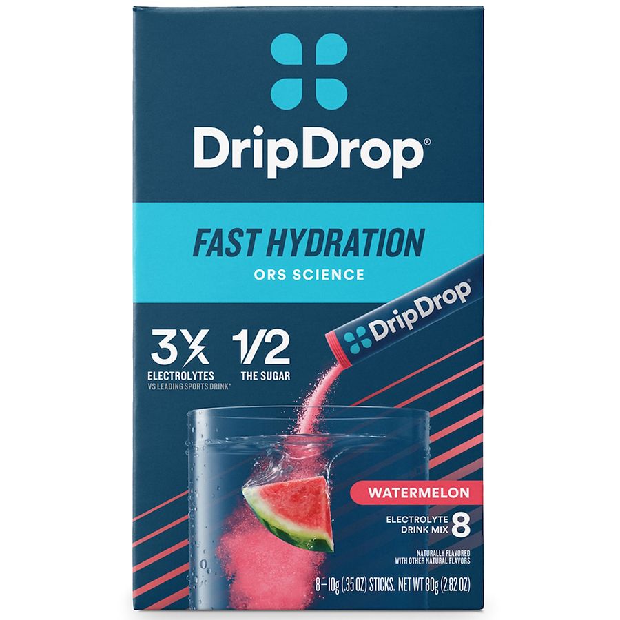 DripDrop Fast Hydration Electrolyte Drink Mix Watermelon