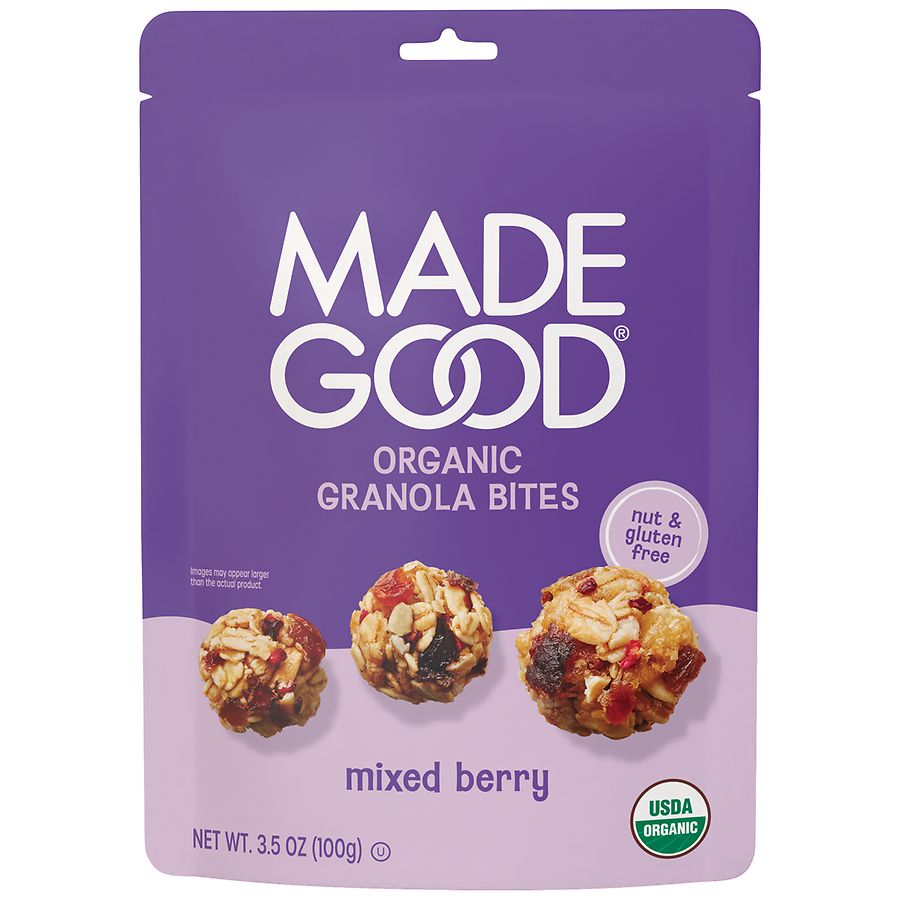 Made Good Organic Granola Bites Mixed Berry | Walgreens