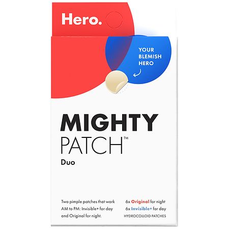 Hero Cosmetics Mighty Patch Duo, Original & Invisible Hydrocolloid Patches