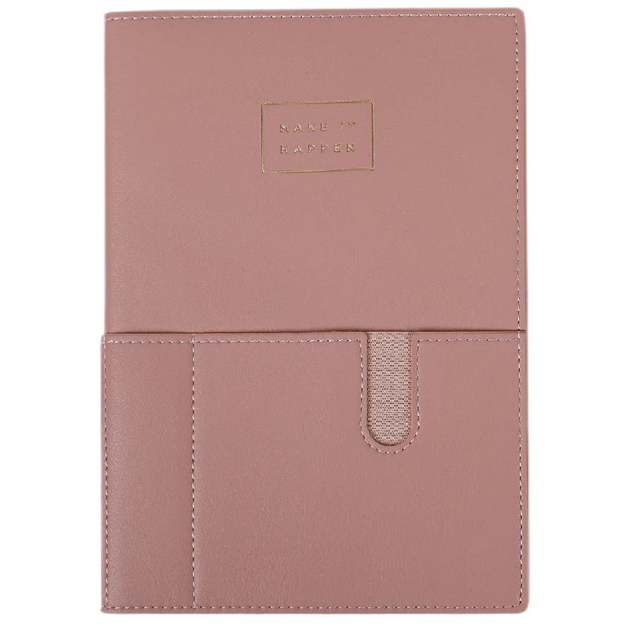 Modern Expressions Journal with Front Pocket Beige/Pink