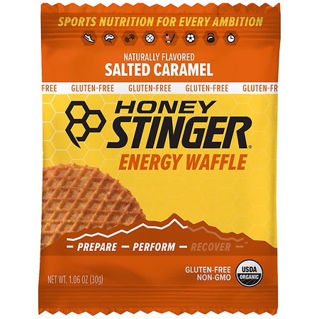 Honey Stinger Energy Waffle Snack Bar Salted Caramel
