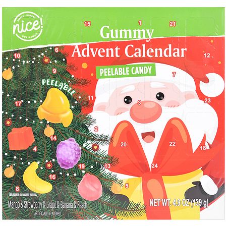 Nice! Gummy Advent Calendar Peelable Candy