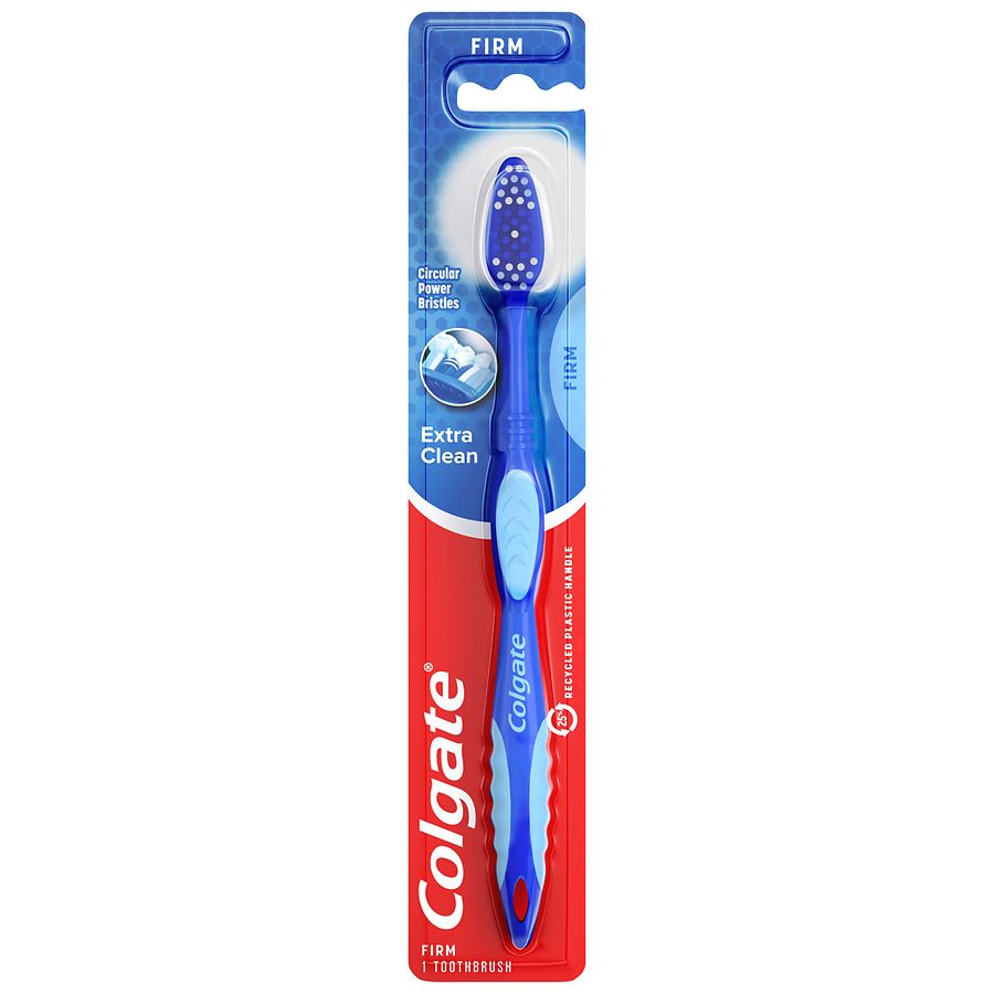 Colgate Extra Clean Adult Manual Full Head Toothbrush, Firm One Size Multicolor
