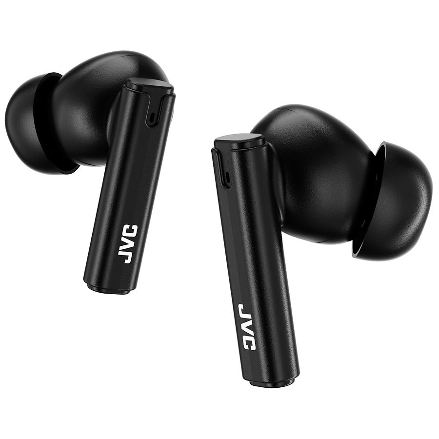 JVC Ultra Compact True Wireless Earbuds Headphones with Built-in Mic Black