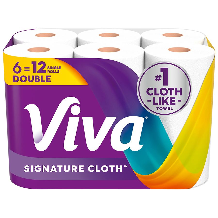 Viva Paper Towels, Double Rolls Unscented