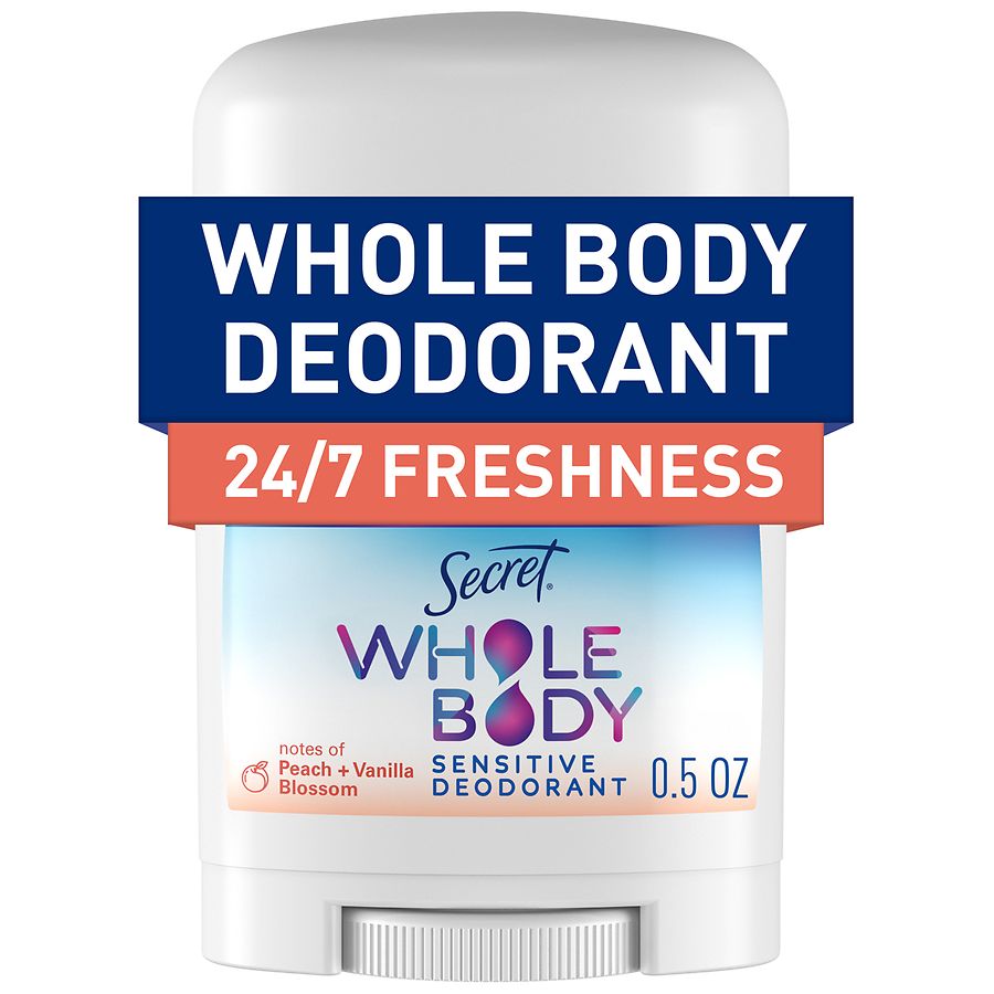Secret Whole Body Deodorant Stick for Women Peach & Vanilla