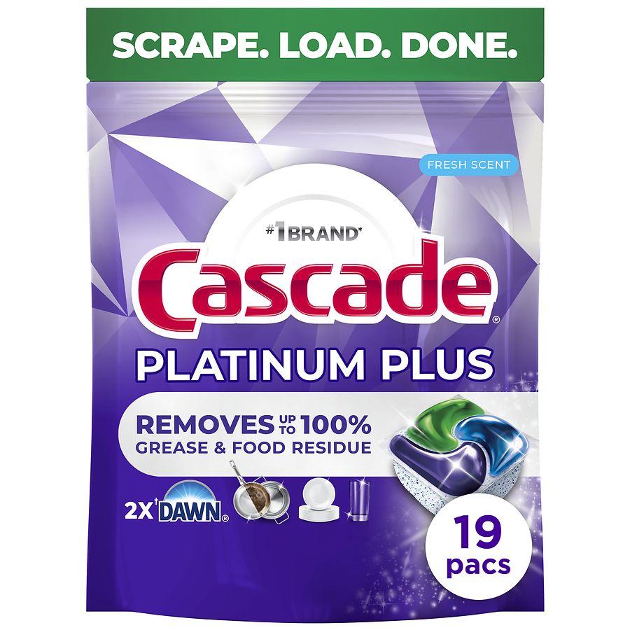 Cascade Platinum Plus Dishwasher Pods Fresh