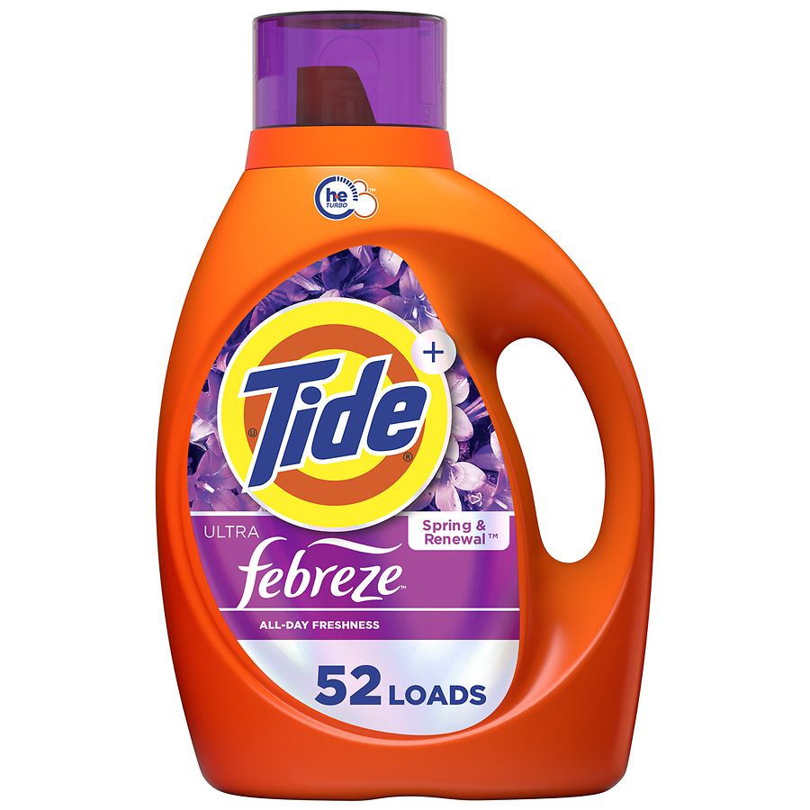 Tide Ultra Febreze Liquid Laundry Detergent Spring and Renewal