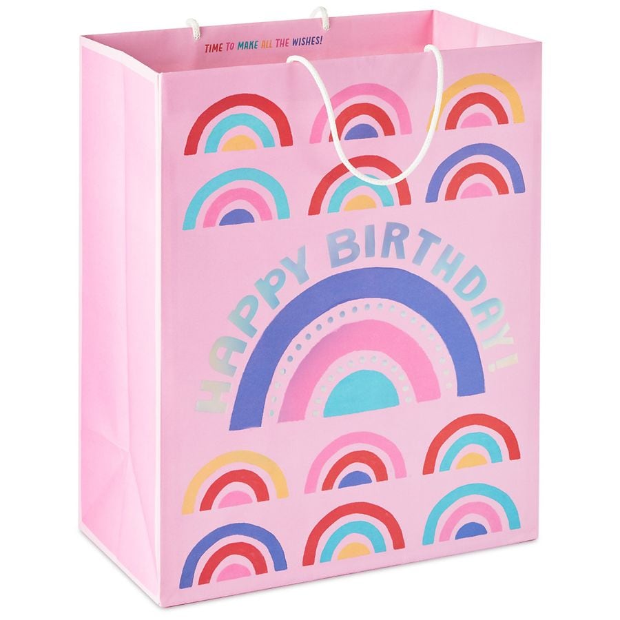 Hallmark Large Birthday Gift Bag Mod Rainbows