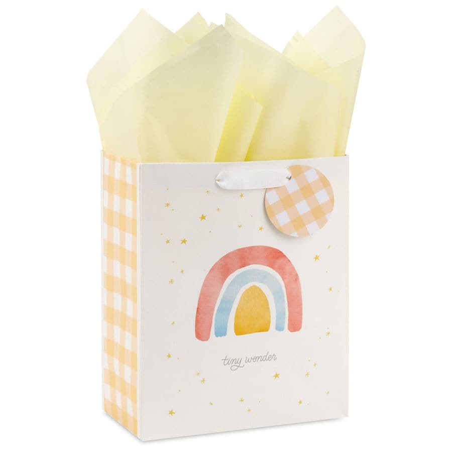 Hallmark Medium New Baby Gift Bag With Tissue Paper Tiny Wonder
