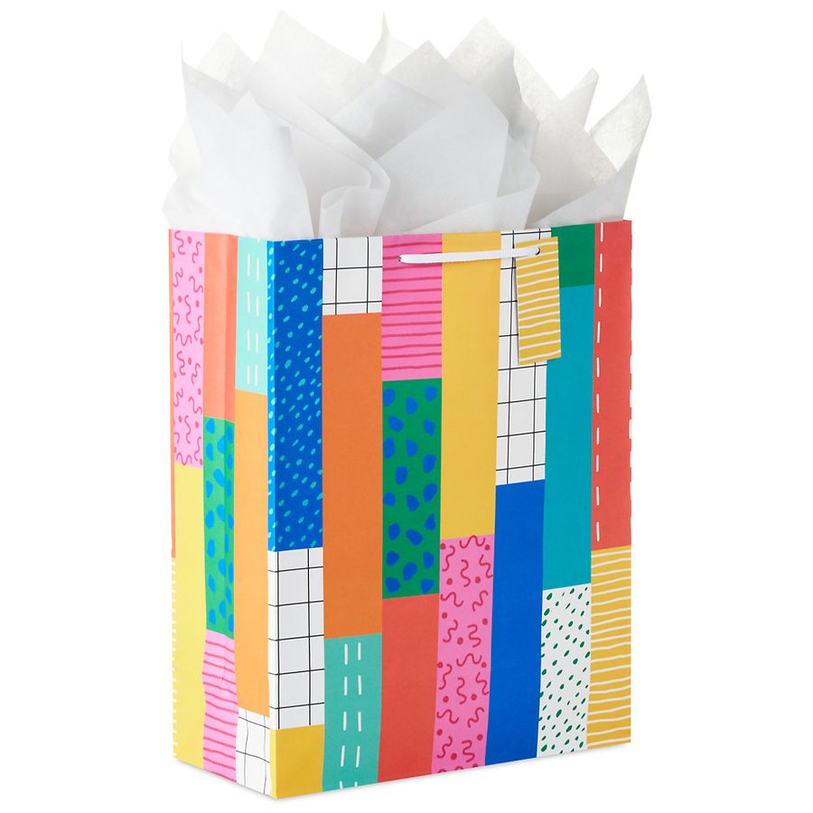 Hallmark Extra-Large Gift Bag With Tissue Paper (Patchwork Play)