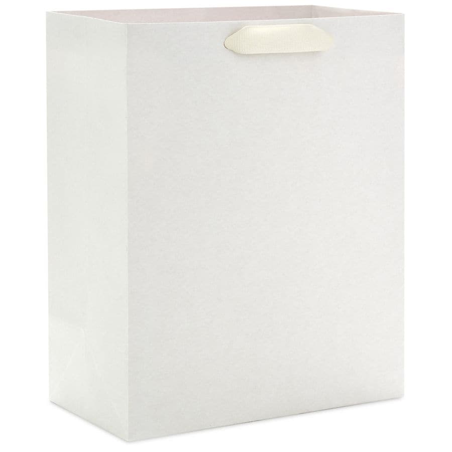 Hallmark Medium Gift Bag (Solid White)