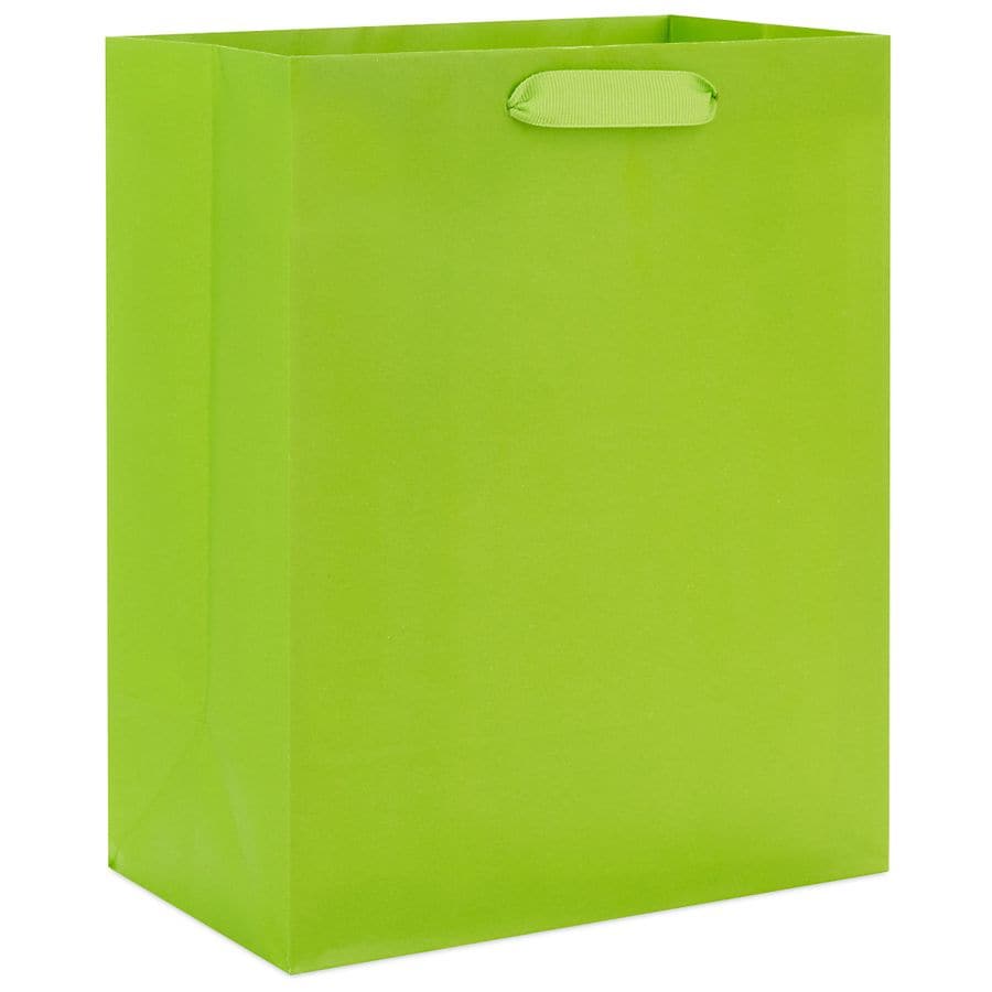 Hallmark Medium Gift Bag (Solid Lime Green)