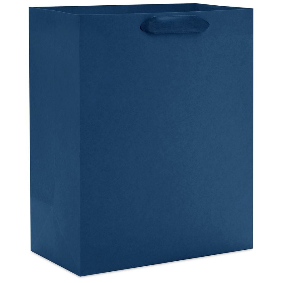 Hallmark Medium Gift Bag (Solid Navy Blue)