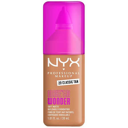 NYX Professional Makeup Make 'Em Wonder 24H Soft Matte Foundation 20 Classic Tan