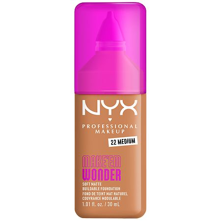 NYX Professional Makeup Make 'Em Wonder 24 Hour Soft Matte Foundation - 1.01 fl oz