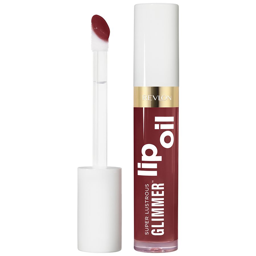 Revlon Super Lustrous Glimmer Lip Oil, 010 Wined Down