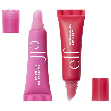 e.l.f. Squeeze Me More Lip Balm Duo Bubblegum and Cherry - 0.21 oz x 2 pack