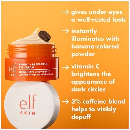 e.l.f. Skin Bright + Brew-tiful Eye Cream | Walgreens